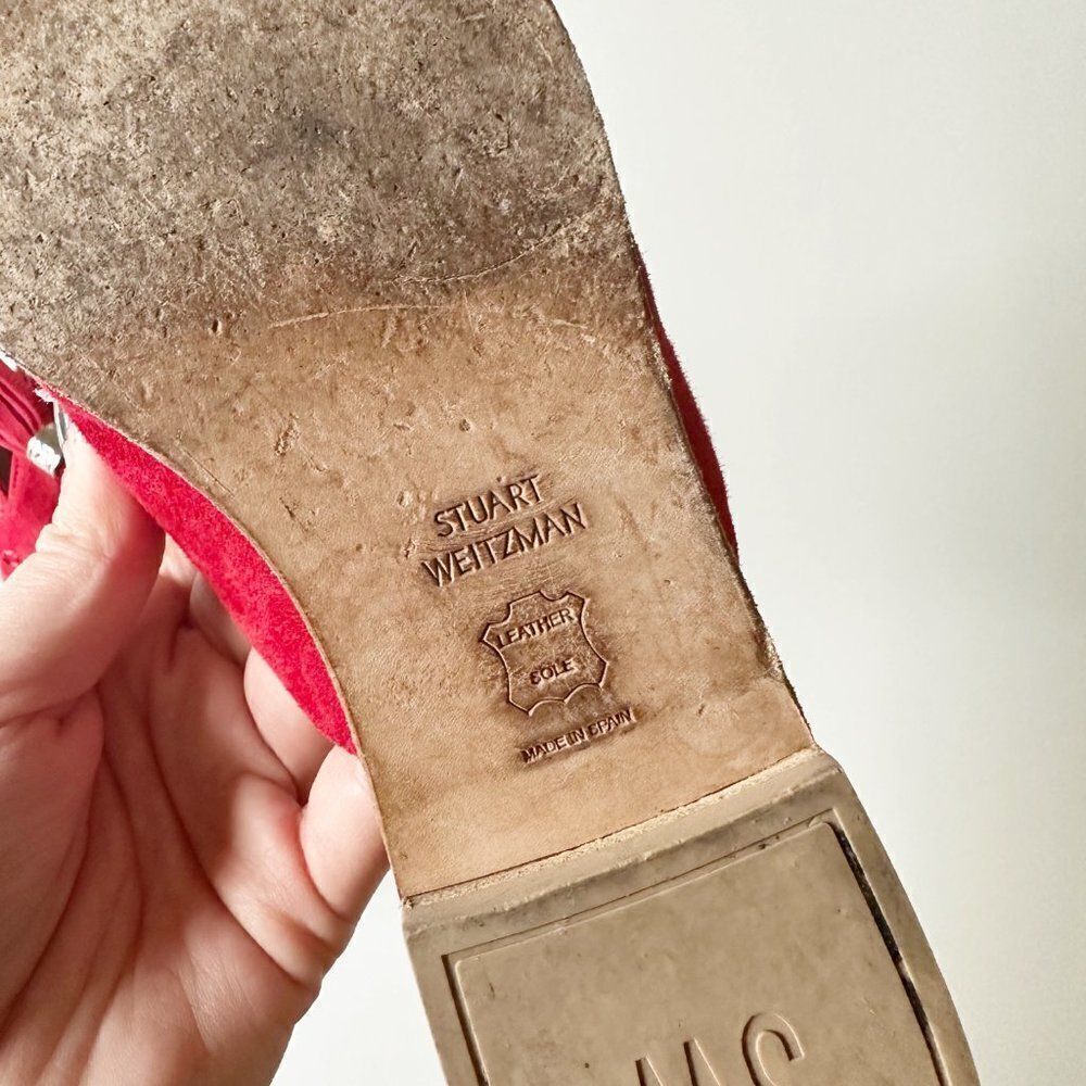 Stuart Weitzman Slidealong Tassel Pointed Toe Mul… - image 8